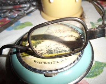 1830's Antique Hamilton Metal Eye Glasses