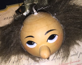 Vintage Wood Puppet Head