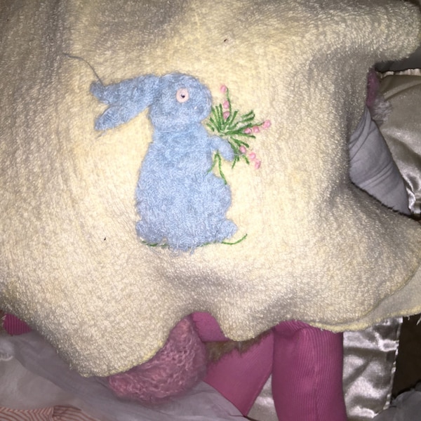 Antique Bunny Towel