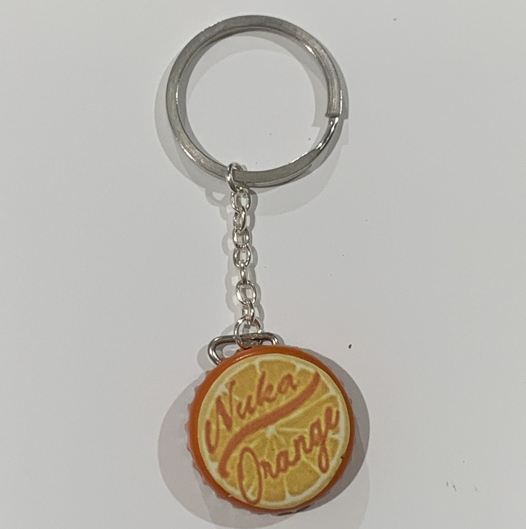 Fallout Nuka Cola Orange Bottle Cap Keychain - Etsy