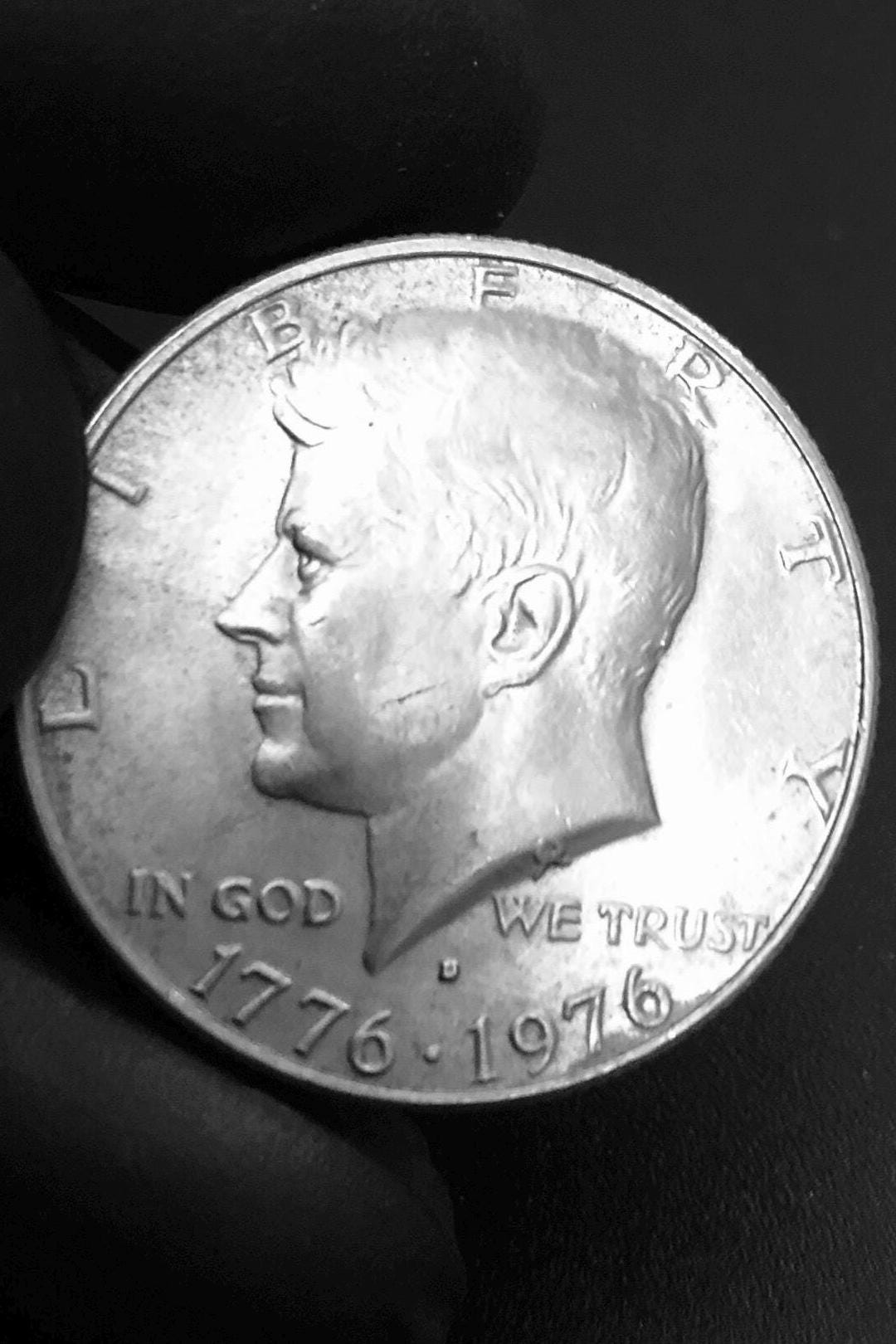 1776年-1976年ケネディ生誕200周年記念 ハーフダラー 1976年ケネディ・ハーフダラー：建国200周年記念コイン - Etsy 日本