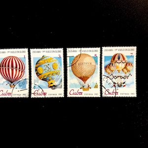 1883 - Bicentenaire de l'aéronautique, montgolfières, Cuba 1983