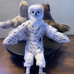 Snowy Owl Companion - posable art doll
