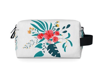 Travel Toiletry Bag for Women, Floral Large Make up Bag with Handle, Toiletry Organizer, Flower Makeup Bag, Travel Accessories Gift Ideas