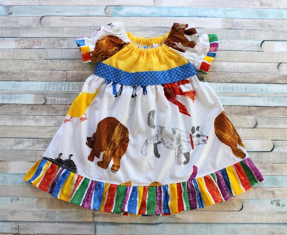 Party bear top dress for girl