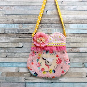 Lamb purse,  Valentine purse, purse, Easter purse, girls purse, toddler purse, spring purse, girlie purse