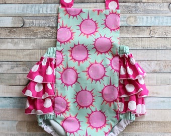 Sunny Day Romper, romper, Summer cruise romper, Summer,  Baby romper, toddler romper, girls romper, summer romper, baby outfit