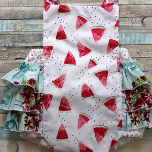 Watermelons Romper, Summer romper, romper, Baby romper, toddler romper, girls romper, bubble romper, baby girl outfit, baby clothing