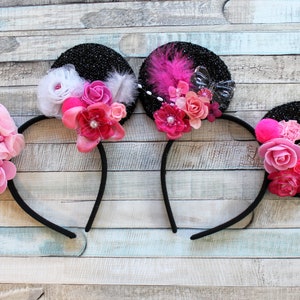 Mouse ears, Pink Mouse ears, Girls mouse ears