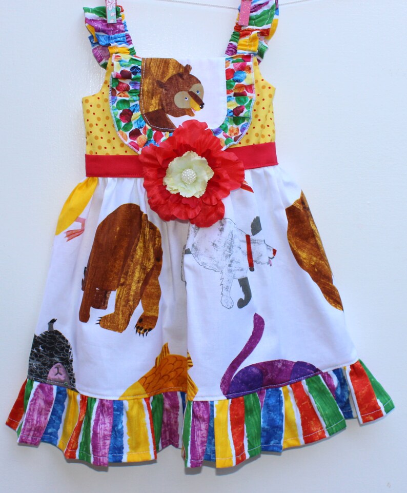 Toddler Dress Brown Bear Brown Bear Dress 1st Birthday Etsy