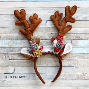 Reindeer headband, Christmas Reindeer ears, Parade headband, Holiday antlers, Xmas antlers, FREE SHIPPING image 2