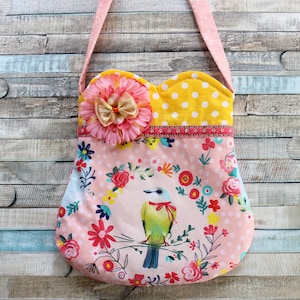 Bolso de periquito, bolso de pájaro, bolso, bolso de Pascua, bolso de niña, bolso de niño pequeño, bolso de primavera, bolso de niña, bolso de San Valentín