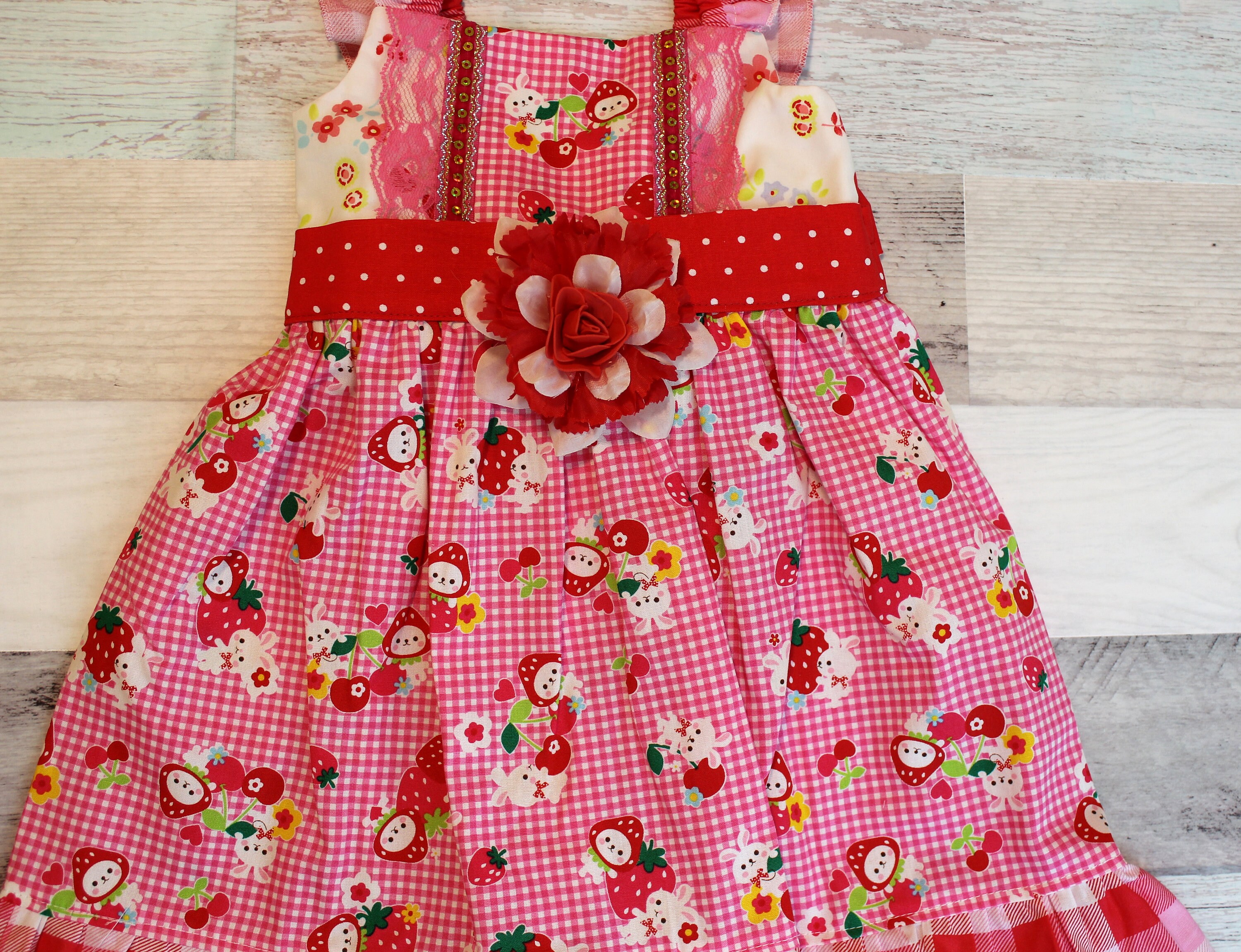 SALE Strawberry Dress Size 2T FREE 