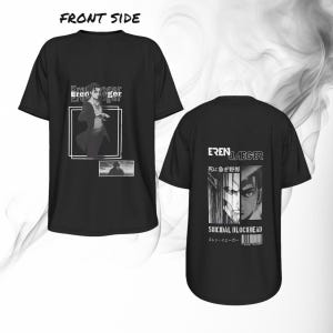 Attack on Titan T-Shirt Eren Yeager Graphic Tee Levi Ackerman Shirt Anime Merch Fan Gift Manga Apparel Titan Fans