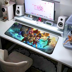 Arcane Jinx  Mouse Pad Plus Size | Isha | Vi | LOL | Caitlyn | Ekko | Jayce