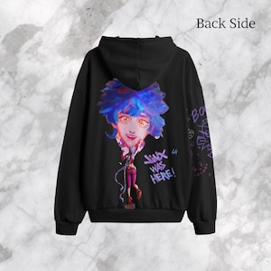 Jinx & Isha Arcane Pull Over Hoodie Unisex League of Legends Merch Cosplay Hoodie League Gift Gamer Clothing Vi Hoodie