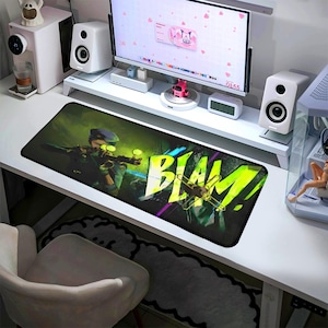 Arcane Mouse Pad Desk Mat Caitlyn Jinx Vi Gaming Gift Anime Decor Office Accessory Custom Desk Mat