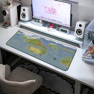 Runeterra Map XXL Mouse Pad: League of Legends Gaming Desk Mat