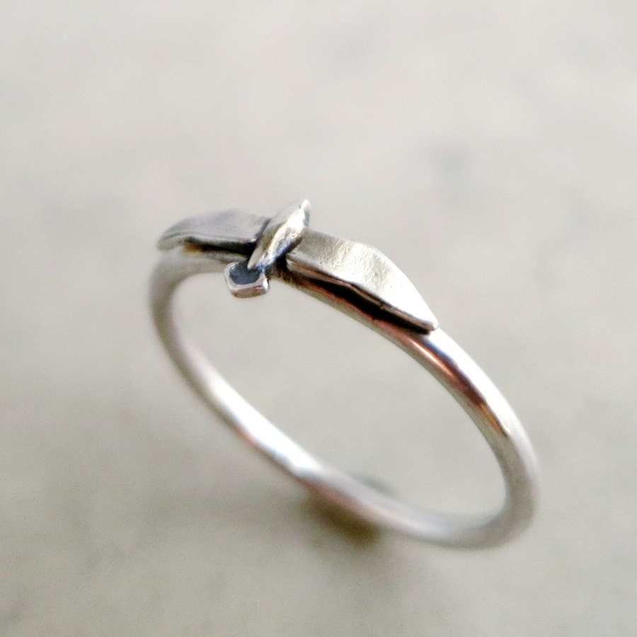 Bird Ring Sterling Silver Seagull Stacking Ring Nature - Etsy