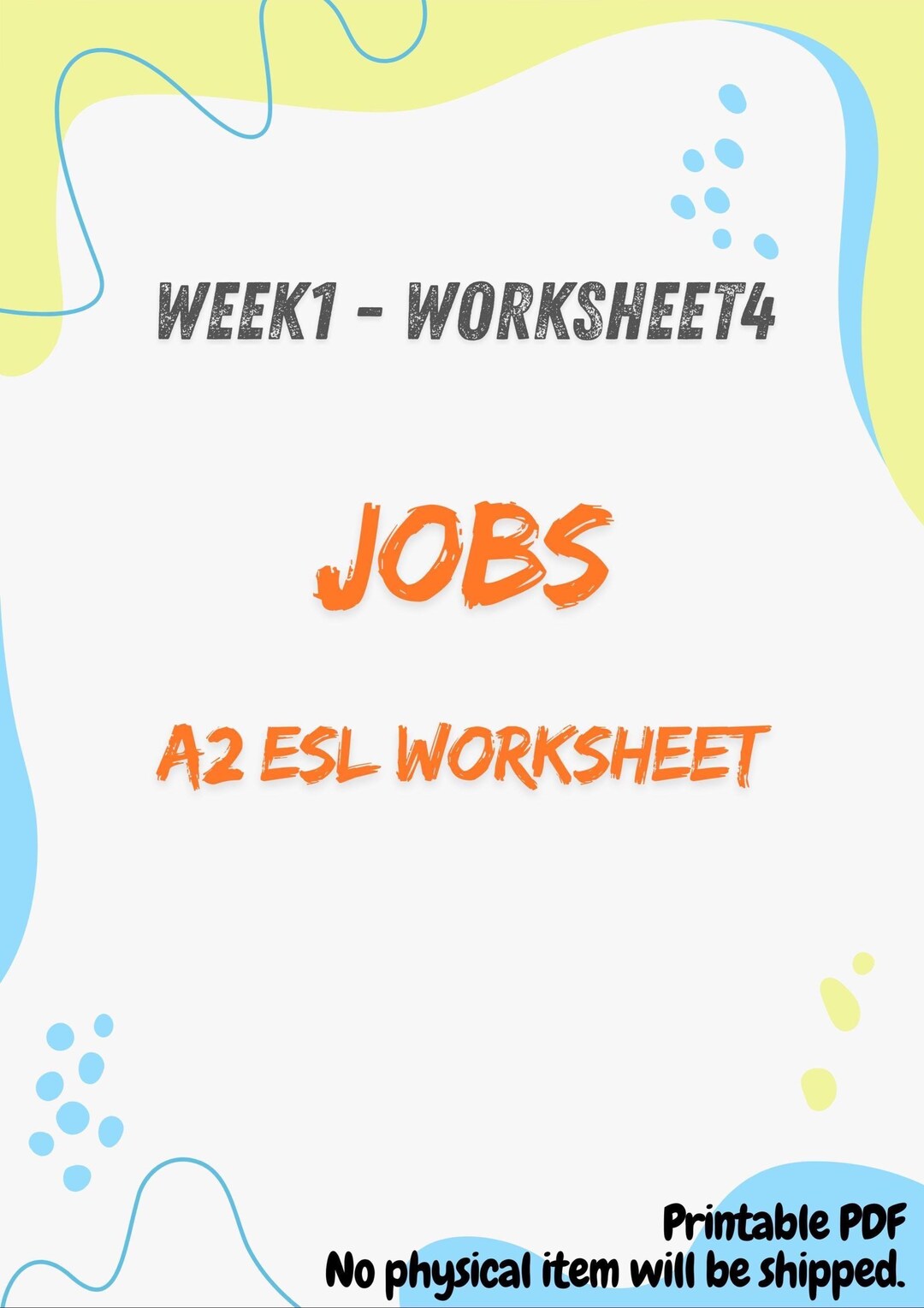 A2 ESL Reading Comprehension-vocabulary Worksheet | Jobs PDF Activity ...