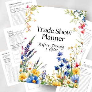 Trade Show Planner, Craft Show Planner, Craft Fair Planner, Craft Show Tracker, Craft Show Checklist, Craft Fair Checklist, Preparation