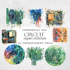 Circuit Board Clipart, Circuit Board Art, Technology Svg Design, Computer Clipart, High Tech Svg, Circuit Board Image, Circuit Assembly