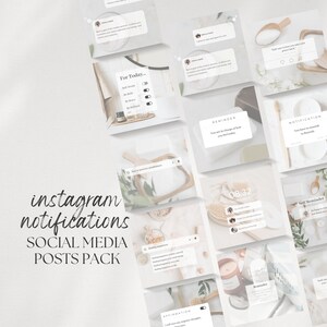 Könnte beinhalten: Ein Satz von neun Instagram-Post-Vorlagen mit minimalistischem Design. Die Vorlagen haben einen weißen Hintergrund mit Textüberlagerungen und Bildern von Badeprodukten, Kerzen und anderen Gegenständen. Der Text enthält Sätze wie "Für heute", "Erinnerung", "Selbst-Erinnerung" und "Benachrichtigung".