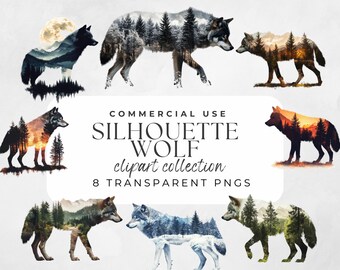Wolf PNG Wolf Illustrations Regal Wolf Mystic Wolf Clipart Howling Wolf Wolf Image, Wolf Wall Art, Wilderness Art, Wolf Silhouette Art