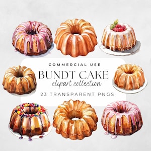 Bundt Cake Clipart, Bundt Cake Clip Art, Aquarel Dessert, Bak Sale Graphics, Pound Cake, Bak Sale Clipart, Dessert Clipart Png