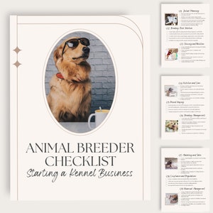 Dog Breeder Quickstart Guide, Kennel Business Planner, Dog Breeder Template, Dog Breeder Forms, Breeder Contract, Dog Breeder Kit, Adoption