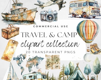Travel Clipart Vacation Clipart Adventure Clipart Suitcase Clipart Camping Clipart Beach Clipart, Travel Stickers, Travel Girl Png