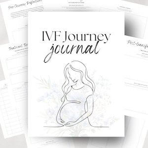 Journal de voyage FIV, Planificateur de FIV, Journal de fertilité, Journal d'infertilité, Traitement de fertilité, Carnet de FIV, Essayer de concevoir
