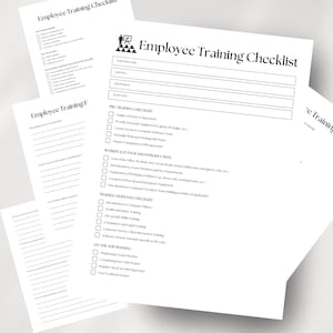 Employee Training Checklist, Onboarding, New Hire Checklist, Onboarding Template, Hr Template, New Hire Template, Employee Handbook