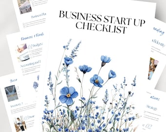 Start Up Business Checklist Small Business Printable Starter Kit Business Plan Entrepreneur Planner For New Owners And Freelancers