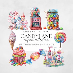 Clipart De Terra De Doces, Clipart De Pirulito Candyland, Conjuntos De Clipart De Doces, Clipart De Doces Aquarela, Doces Png, Clipart De Doces Arco-Íris