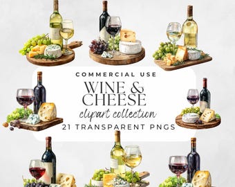 Wine and Cheese Board Clipart Watercolor Charcuterie Board Cheese Board Clipart Food Png Meat Cheese Illustration Picnic Grazing Board