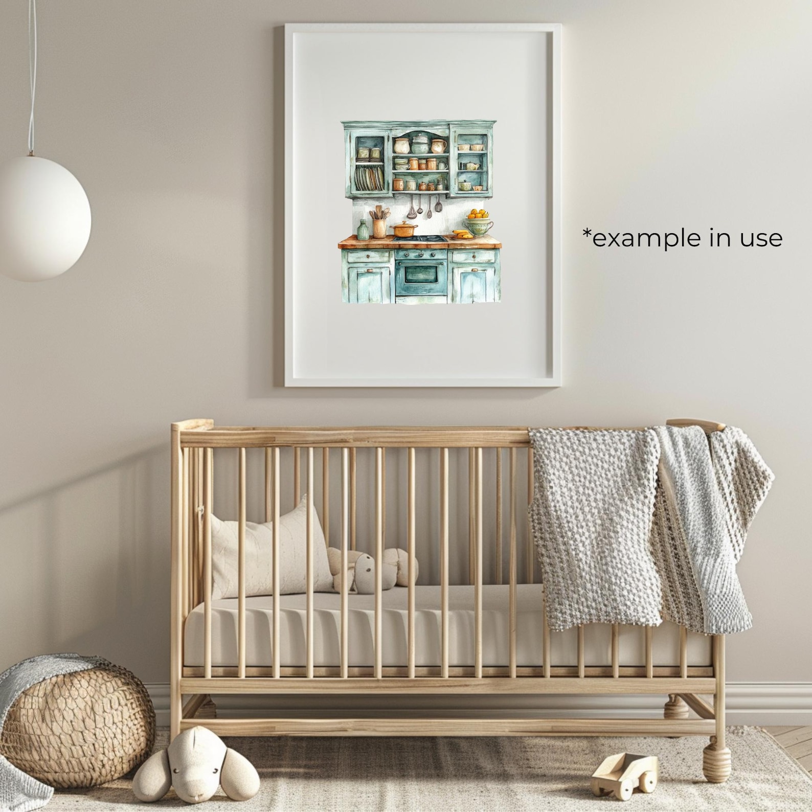 Kitchen Cabinet Clipart Vintage Watercolor Pngs Vintage Kitchen Art ...