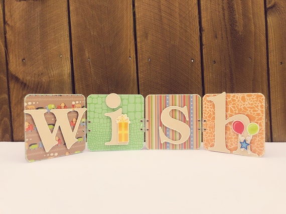 CLEARANCE SALE 50% OFF Birthday Party Decoration - Wish Sign - Baby Shower - Bridal Shower Il_570xn