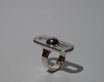 Anello della calma / Anello antistress in argento sterling / Anello sensoriale per il radicamento, Anello contro l'ansia, Gioiello per la meditazione, Regalo per la consapevolezza
