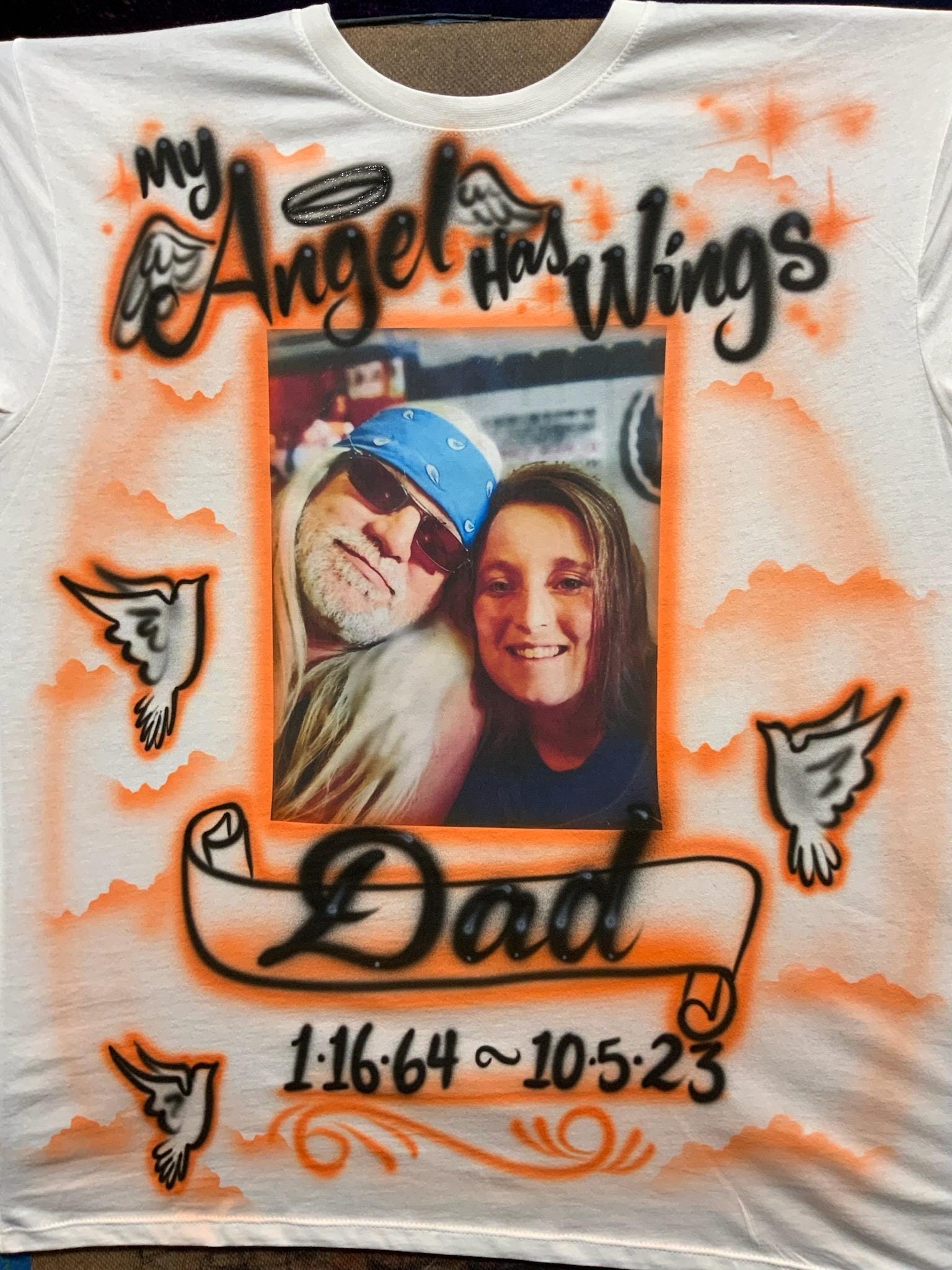 In Loving Memory Photo Shirt,rest in Peace Shirt,airbrush T Shirt