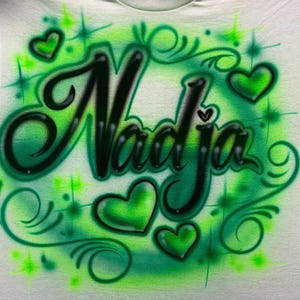 Airbrush summertime TANK TOP Neon Name 1990s freaknik tanktop painted air brush beach trip Design