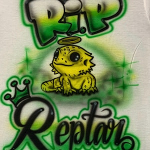 Custom pet memorial Airbrush T-Shirt - Personalized Design graffiti spray paint cartoon