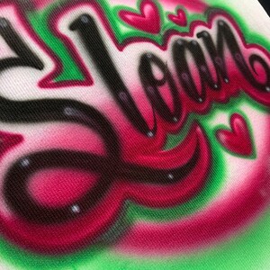 Airbrush summer TANK TOP Neon Name 1990s freaknik tanktop painted air brush beach trip Design