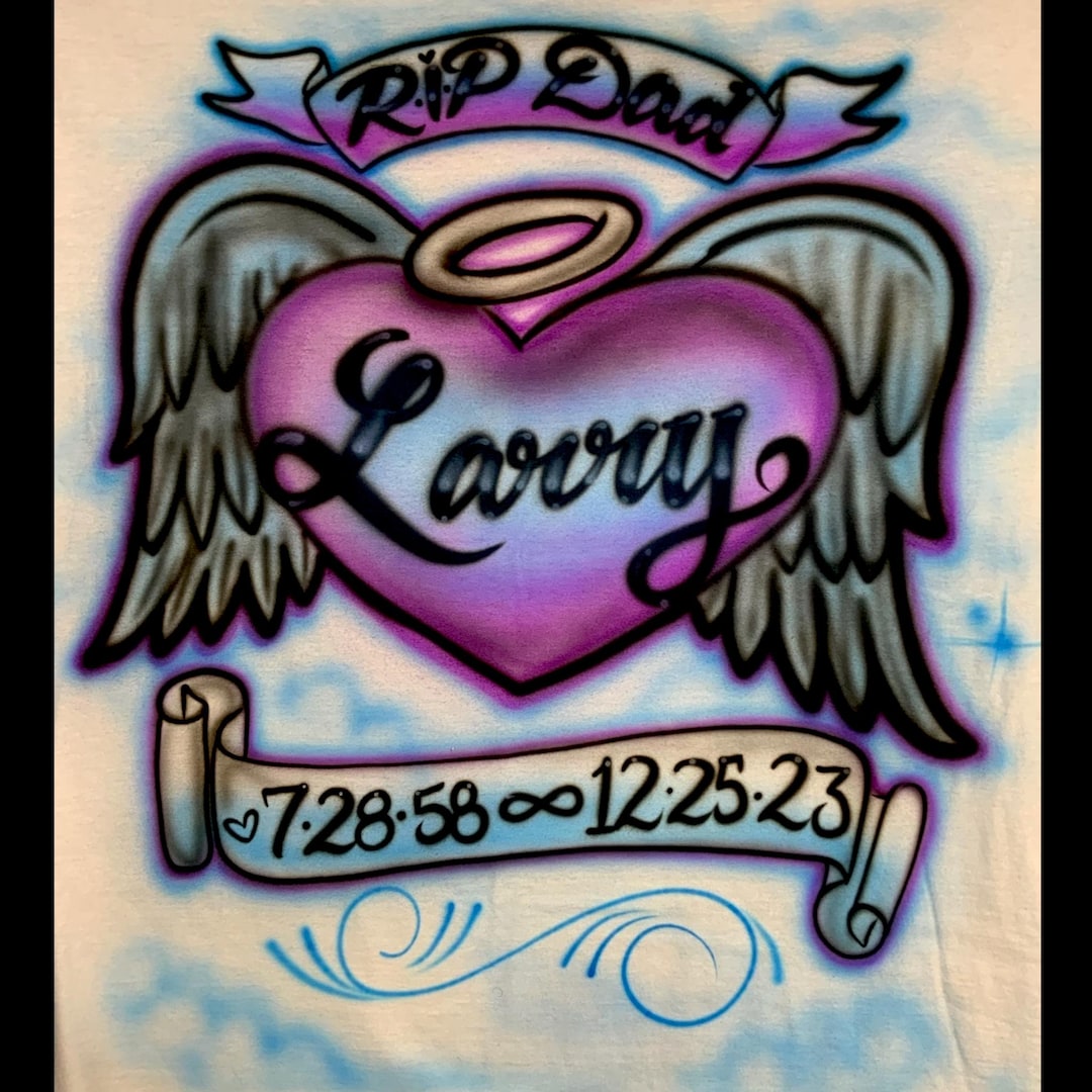 Airbrush Memorial Shirt Bundle– Group or Family Bundle – Matching ...