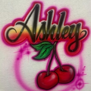 Cherry airbrush Name Design