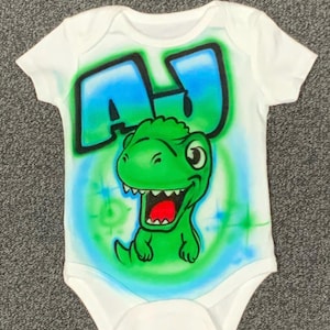 Dino Name Custom Airbrush Design