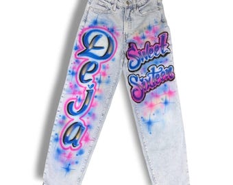 Airbrush pants - custom pants - airbrush custom pants- FAST SHIPPING