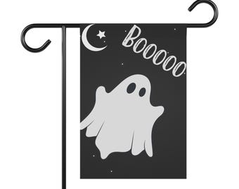 Halloween, Ghost, Boo, Garden Flag, House Flag,  Welcome, Gift