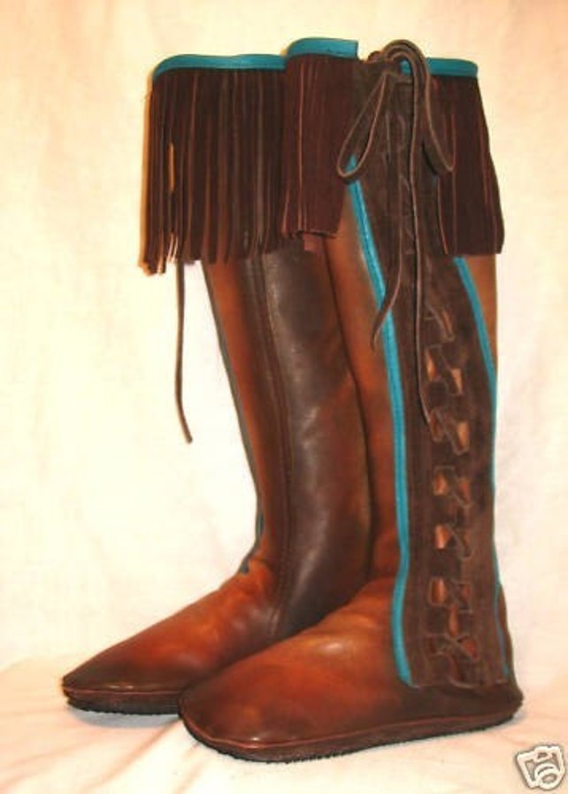 vintage leather moccasins