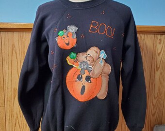 Vintage Halloween Kürbis Vintage Sweatshirt 90er